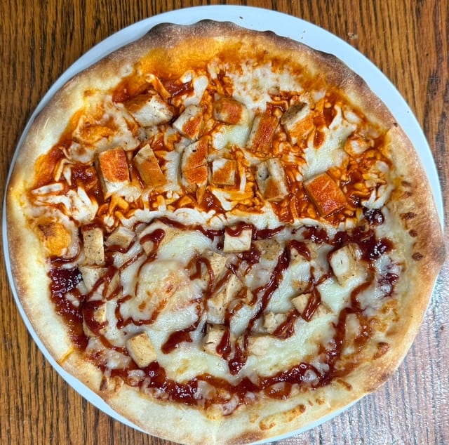 Half & Half Specialty Pizza.