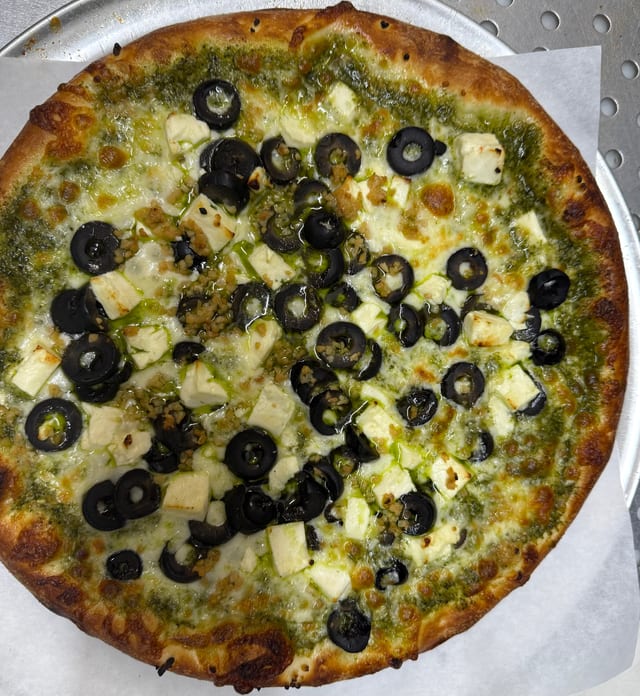 Greek Gluten Free Pizza.