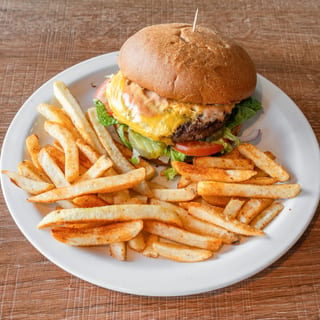 Cheese Burger & Fries