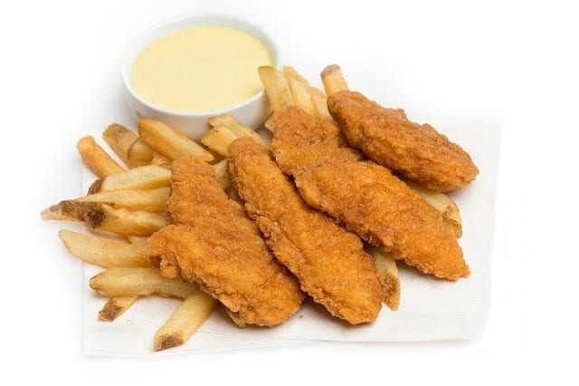Chicken Tender & Fries.