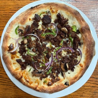 Gluten Free Philly Steak Pizza Catering