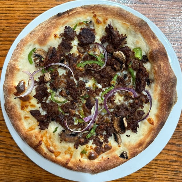 Philly Steak Pizza.